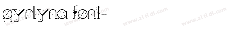 gyrlyna font字体转换